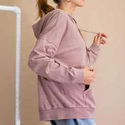 Purple Door Boutique Faded Plum Mineral Washed Hoodie New Arrivals 7 Purple Door Boutique Faded Plum Mineral Washed Hoodie New Arrivals