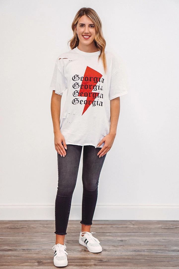 Purple Door Boutique Georgia Lightning Bolt Tee 3 Purple Door Boutique Georgia Lightning Bolt Tee