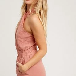 Purple Door Boutique Terracotta Halter Style Romper New Arrivals