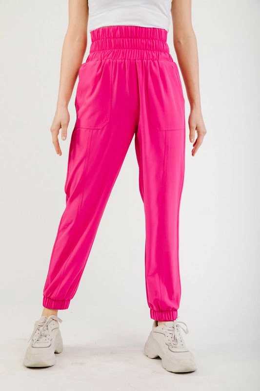 Purple Door Boutique Active Babe Hot Pink Joggers 1 Purple Door Boutique Active Babe Hot Pink Joggers