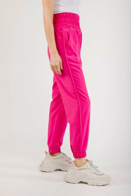 Purple Door Boutique Active Babe Hot Pink Joggers 2 Purple Door Boutique Active Babe Hot Pink Joggers