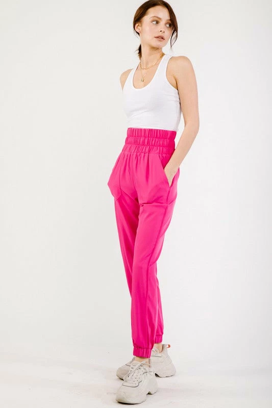 Purple Door Boutique Active Babe Hot Pink Joggers 3 Purple Door Boutique Active Babe Hot Pink Joggers