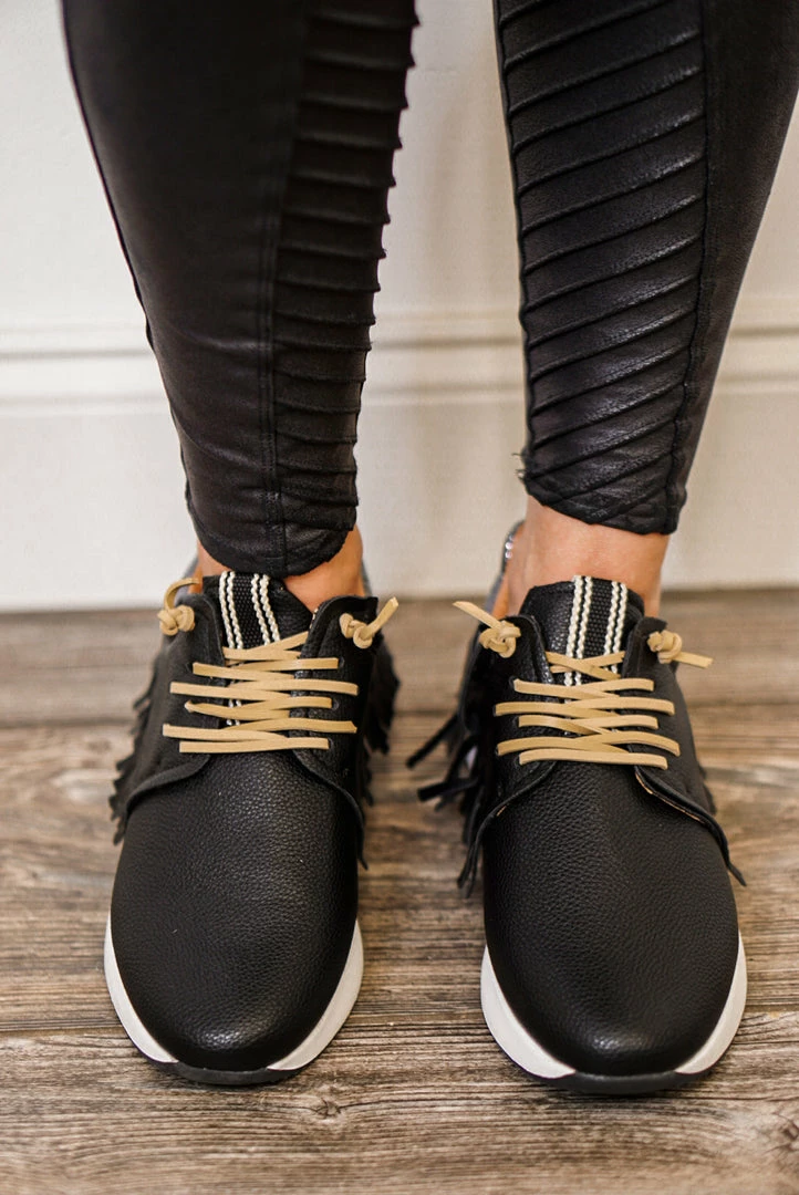 Shu Shop Shoes Pepa Fringe Black Sneaker 3 Shu Shop Shoes Pepa Fringe Black Sneaker