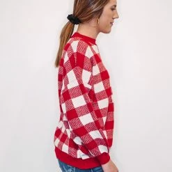 Purple Door Boutique Favorite Plaid Red Boxy Sweater New Arrivals 8 Purple Door Boutique Favorite Plaid Red Boxy Sweater New Arrivals
