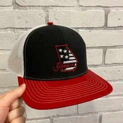 Southern Strut Georgia State Hat Black/Red Hats