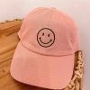 Purple Door Boutique Smiley Face Mauve Baseball Cap