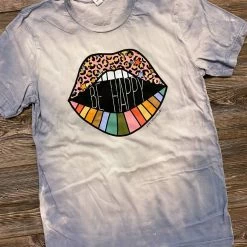 Purple Door Boutique Summer SALE Be Happy Bleached Graphic Tee