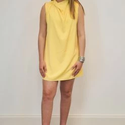 Purple Door Boutique Whimsical Nights Lemon Mini Dress Summer SALE