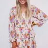 Purple Door Boutique Enchanting Stories Lavender Floral Romper