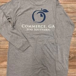 Peach State Pride Commerce, GA Grey T Shirt T-Shirts