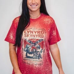Purple Door Boutique Lynyrd Skynyrd Red Graphic Tee Graphic Tees
