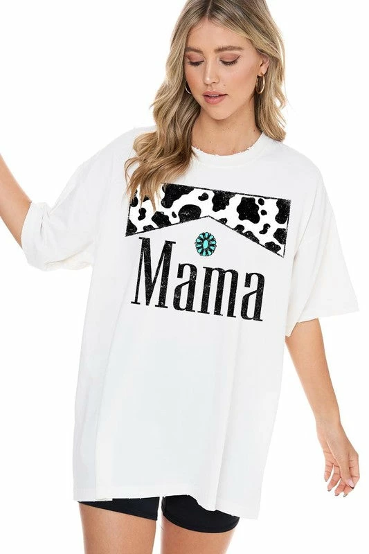 Purple Door Boutique Mama Cow Print Ivory Graphic Tee 1 Purple Door Boutique Mama Cow Print Ivory Graphic Tee