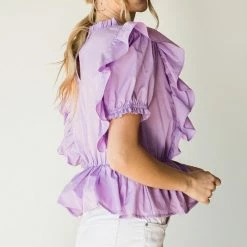 Purple Door Boutique Charming Lavender Peplum Top New Arrivals 6 Purple Door Boutique Charming Lavender Peplum Top New Arrivals