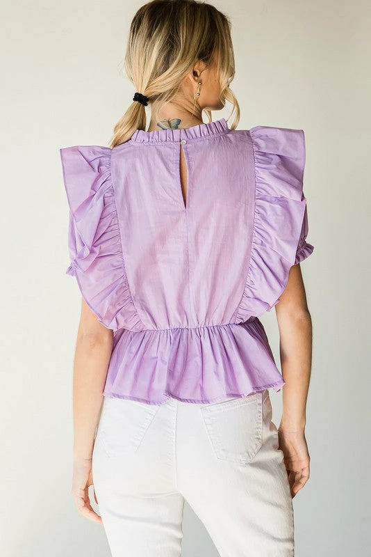 Purple Door Boutique Charming Lavender Peplum Top New Arrivals 4 Purple Door Boutique Charming Lavender Peplum Top New Arrivals