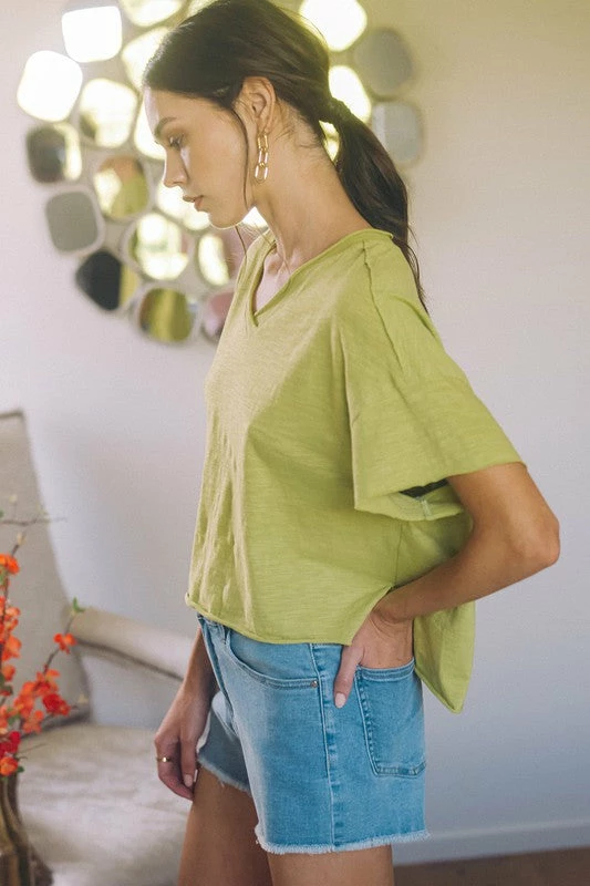 Purple Door Boutique Lakeside Lemon Grass Crop Top 3 Purple Door Boutique Lakeside Lemon Grass Crop Top