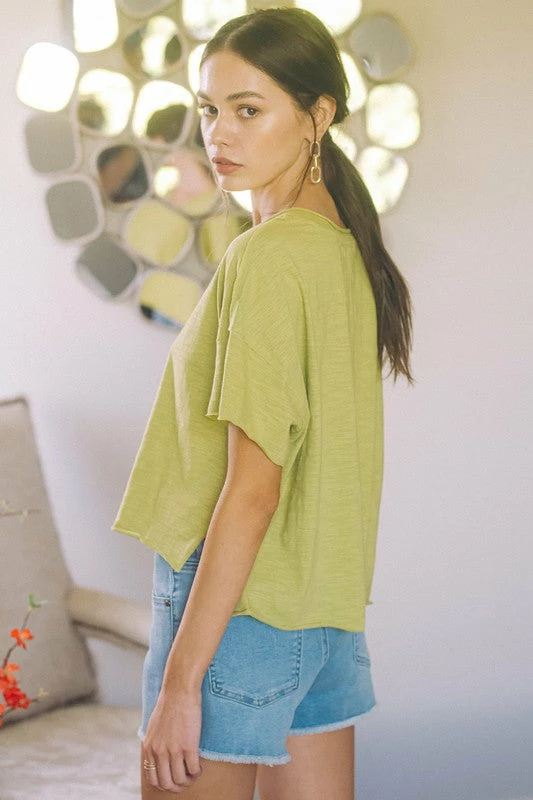 Purple Door Boutique Lakeside Lemon Grass Crop Top 4 Purple Door Boutique Lakeside Lemon Grass Crop Top