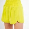 Purple Door Boutique Active Babe Lime Shorts