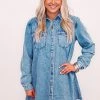 Purple Door Boutique Countryside Denim Button Down Dress Summer SALE