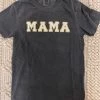 The Purple Door Boutique Mama Patch Charcoal Tee