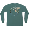 T-Shirts Peach State Pride 'Harvest Peach' Long Sleeve - Emerald