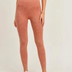 Mono B Athleisure Mocha Mousse Mono B Leggings Ladies'