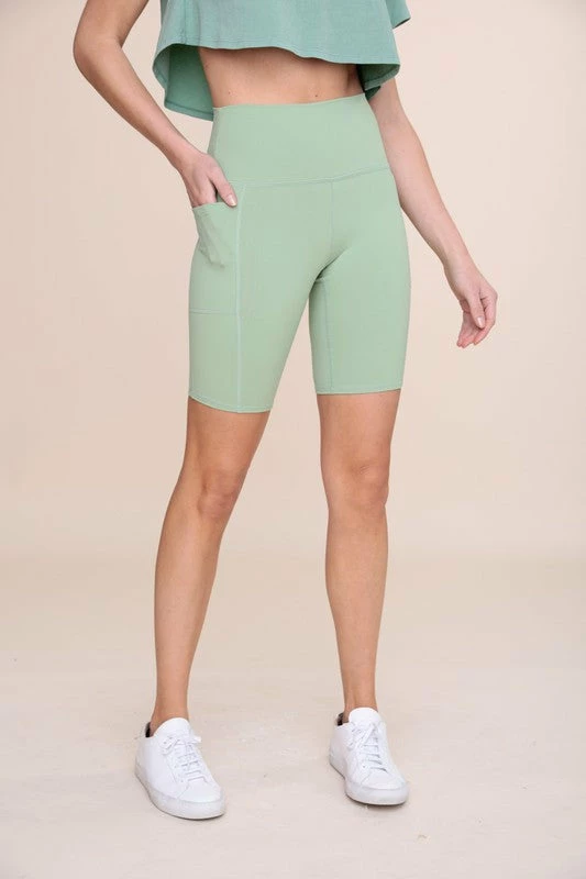 Mono B Athleisure Mono B Fair Green Essential Biker Shorts New Arrivals 1 Mono B Athleisure Mono B Fair Green Essential Biker Shorts New Arrivals