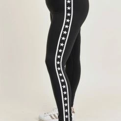 Purple Door Boutique Mono B Stars And Stripes Black Leggings 12 Purple Door Boutique Mono B Stars And Stripes Black Leggings