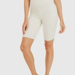 Mono B Athleisure Summer SALE Mono B Staying Sassy Natural Textured Biker Shorts