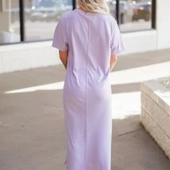 Mono B Athleisure Mono B Orchid T-Shirt Maxi Dress New Arrivals