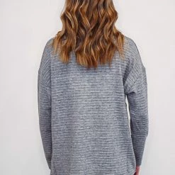 Mono B Athleisure Mono B Charcoal Stripe Ribbed Pullover New Arrivals 7 Mono B Athleisure Mono B Charcoal Stripe Ribbed Pullover New Arrivals