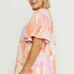 Purple Door Boutique Pretty In Pink Printed Top New Arrivals