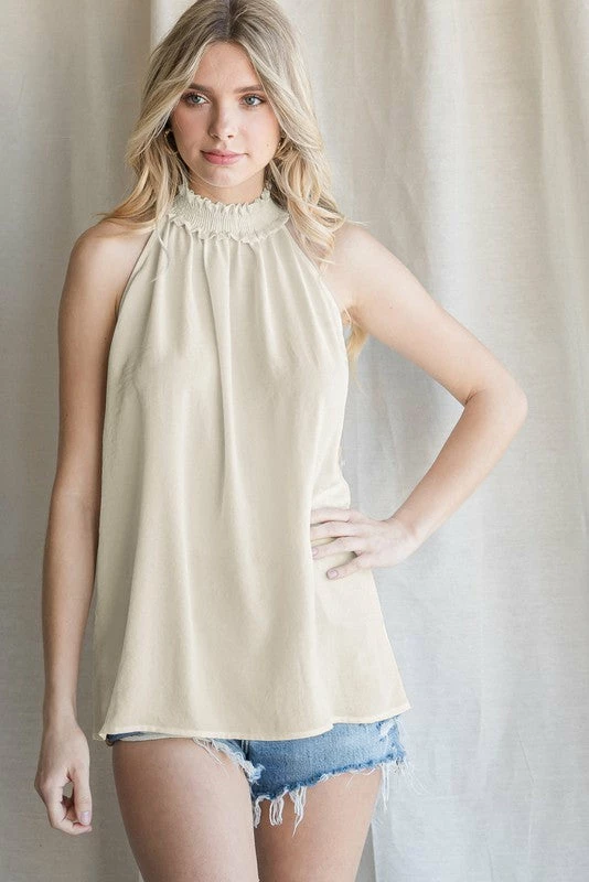 Purple Door Boutique New Arrivals Coastal Days Oatmeal Sleeveless Top 1 Purple Door Boutique New Arrivals Coastal Days Oatmeal Sleeveless Top