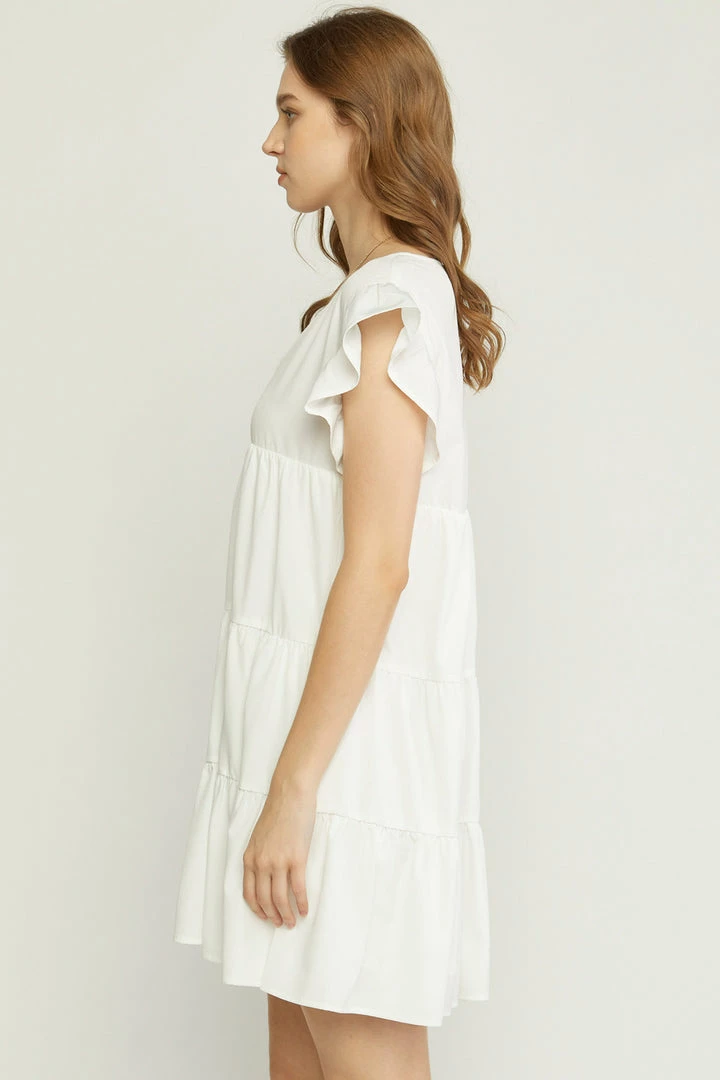 Purple Door Boutique Favored Off White Babydoll Dress 3 Purple Door Boutique Favored Off White Babydoll Dress