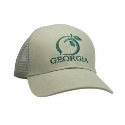 Hats Peach State Pride Georgia Stone Trucker Hat