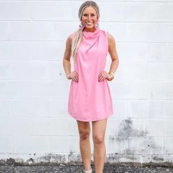 Purple Door Boutique Whimsical Nights Pink Mini Dress