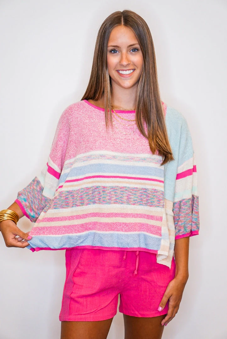 Purple Door Boutique Evening Sun Pink Colorblock Top New Arrivals 3 Purple Door Boutique Evening Sun Pink Colorblock Top New Arrivals