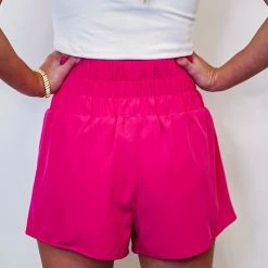Purple Door Boutique Ladies' Active Babe Hot Pink Shorts 9 Purple Door Boutique Ladies' Active Babe Hot Pink Shorts