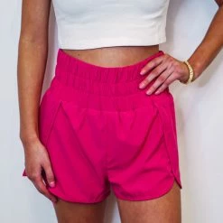 Purple Door Boutique Ladies' Active Babe Hot Pink Shorts
