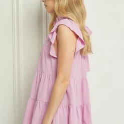 Purple Door Boutique Ladies' Making Memories Baby Pink Tiered Top