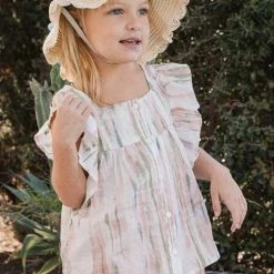 Purple Door Boutique Youth Off White Watercolor Top New Arrivals