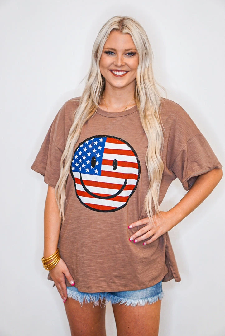 Purple Door Boutique American Smiles Graphic Tee New Arrivals 2 Purple Door Boutique American Smiles Graphic Tee New Arrivals