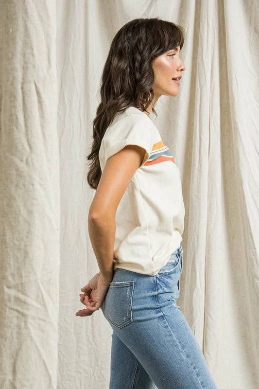 The Purple Door Boutique Cream Feelin' Good Graphic Tee 3 The Purple Door Boutique Cream Feelin' Good Graphic Tee