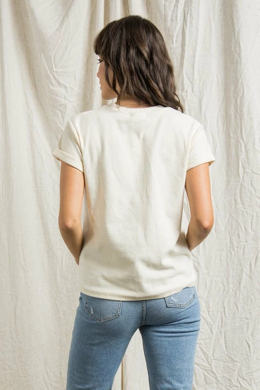 The Purple Door Boutique Cream Feelin' Good Graphic Tee 4 The Purple Door Boutique Cream Feelin' Good Graphic Tee