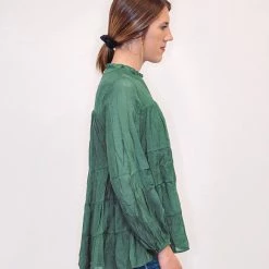 Purple Door Boutique Stylish Hunter Green Babydoll Top 7 Purple Door Boutique Stylish Hunter Green Babydoll Top