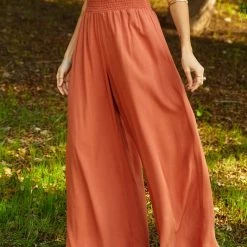 Purple Door Boutique Sunny Day Rust Palazzo Pants New Arrivals