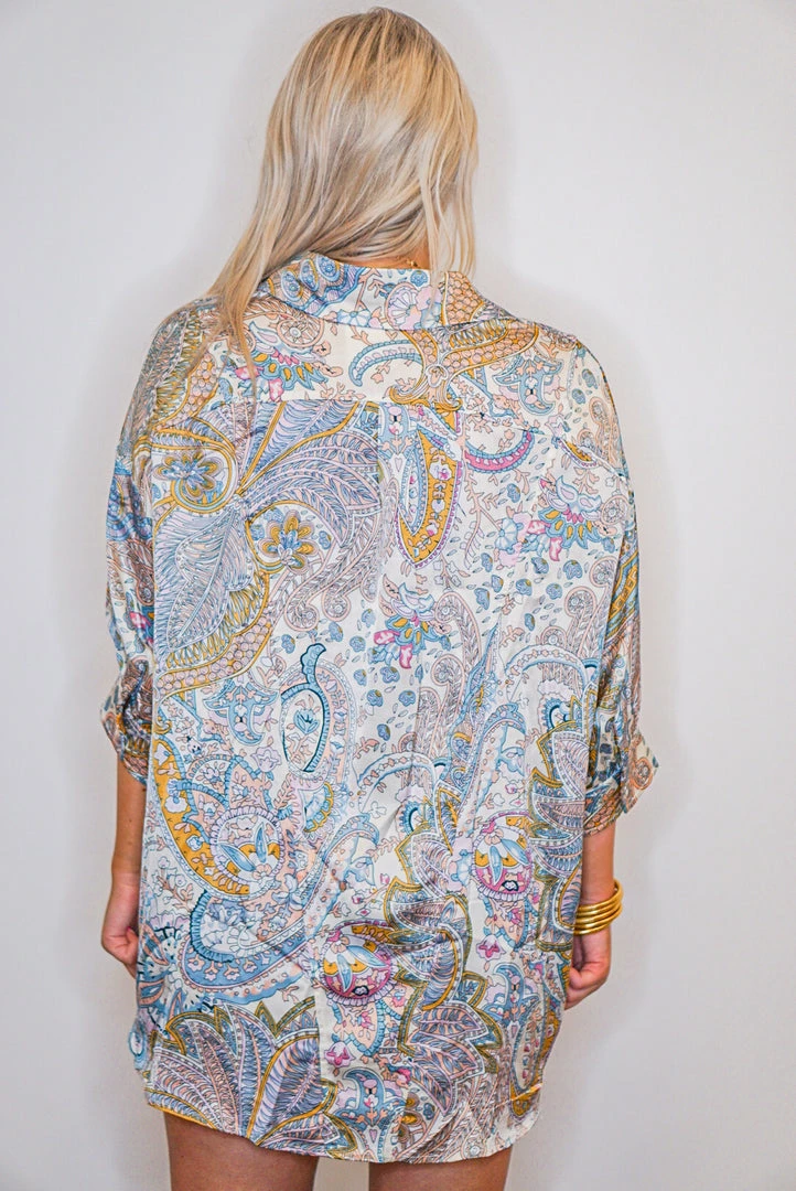 Purple Door Boutique New Arrivals Sassy Satin Multicolor Print Top 5 Purple Door Boutique New Arrivals Sassy Satin Multicolor Print Top