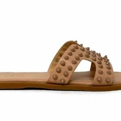 Shu Shop Shoes Carolina Nude Studded Sandals