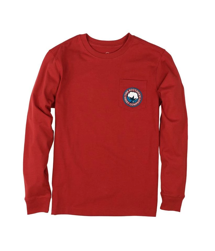 Southern Shirt Company T-Shirts Southern Shirt Co. Youth 'Signature Logo' Long Sleeve - Pompeii Red 2 Southern Shirt Company T-Shirts Southern Shirt Co. Youth 'Signature Logo' Long Sleeve - Pompeii Red