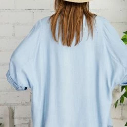 The Purple Door Boutique Ladies' Summer Breeze Chambray Kimono Cardigan 7 The Purple Door Boutique Ladies' Summer Breeze Chambray Kimono Cardigan