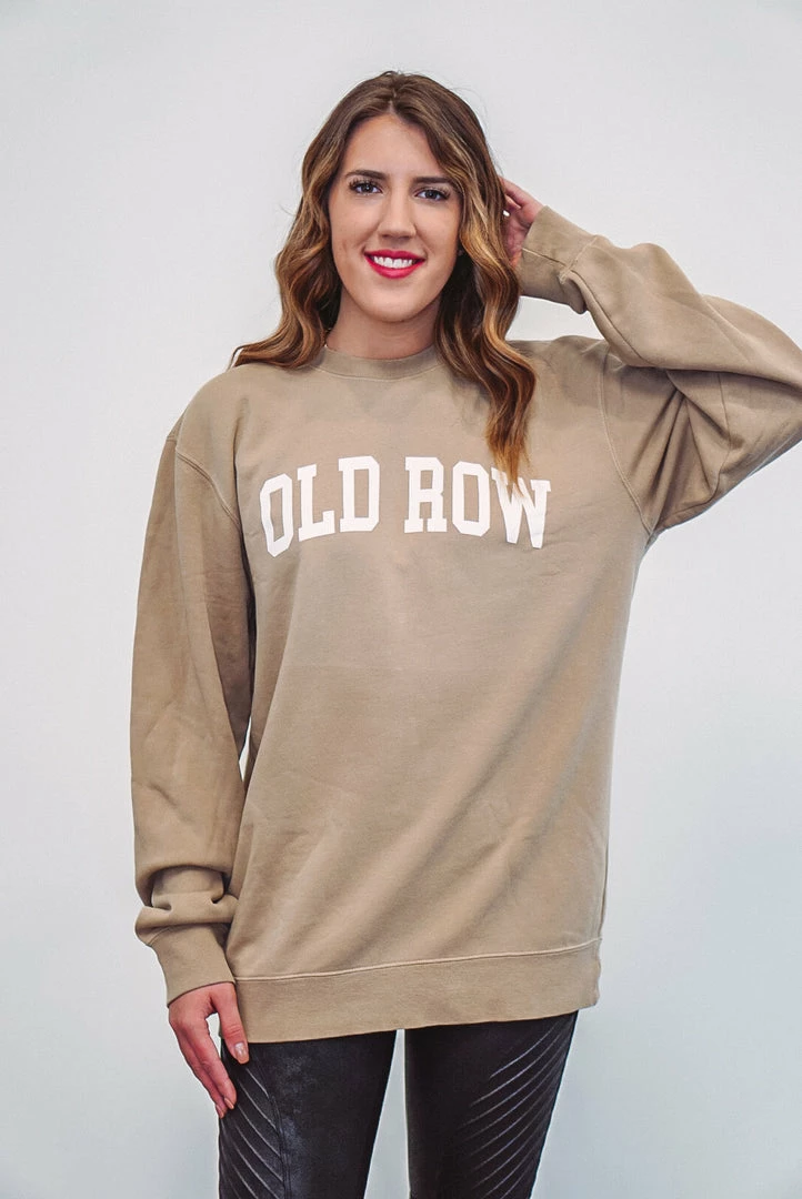Ladies' Old Row Premium Crewneck Sweatshirt Sandstone 3 Ladies' Old Row Premium Crewneck Sweatshirt Sandstone